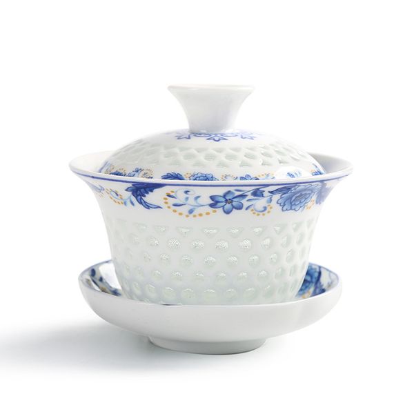ceramic blue-and-white three-talent bowl-building porcelain tea set thin tire household tea maker gaiwan sopera de ceramica
ceramic blue-and-white three-talent bowl-building porcelain tea set thin tire household tea maker gaiwan sopera de ceramica