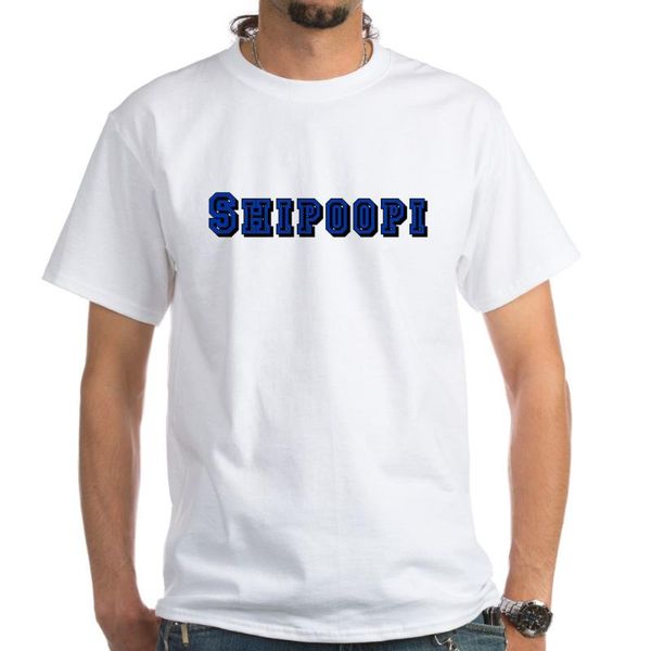 shipoopi light t-shirt funny, White;black
