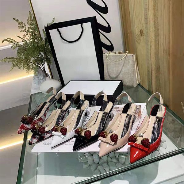 european and american fashion designer dress sandals luxury cherry buckle heels sandals women leather pink cute cherry beach sandals, Black
european and american fashion designer dress sandals luxury cherry buckle heels sandals women leather pink cute cherry beach sandals, Black