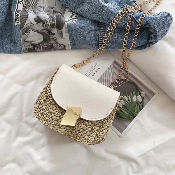 women leisure straw handbag special shaped lock shoulder bag 2019 fashion weaving wild messenger bag elegant shoulder
women leisure straw handbag special shaped lock shoulder bag 2019 fashion weaving wild messenger bag elegant shoulder