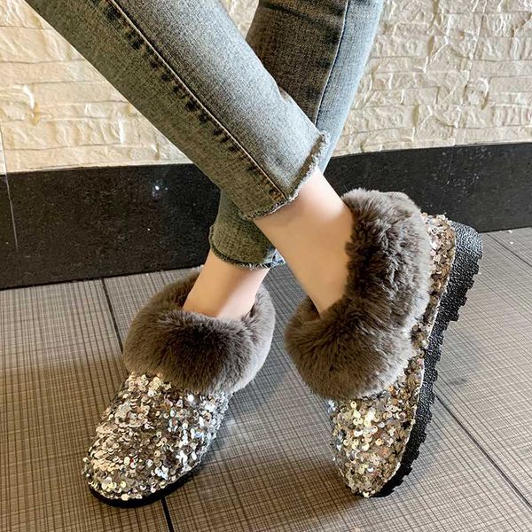 women winter warm boots antiskid outsole lady snow boots shiny fashion style easy wear hairy ankle plus, Black
women winter warm boots antiskid outsole lady snow boots shiny fashion style easy wear hairy ankle plus, Black