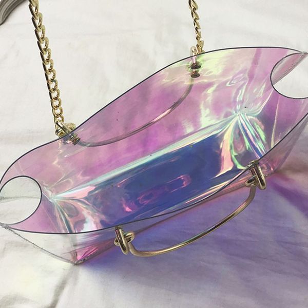 holographic transparent tote handbag pvc crossbody chain purse for women girls 517d
holographic transparent tote handbag pvc crossbody chain purse for women girls 517d