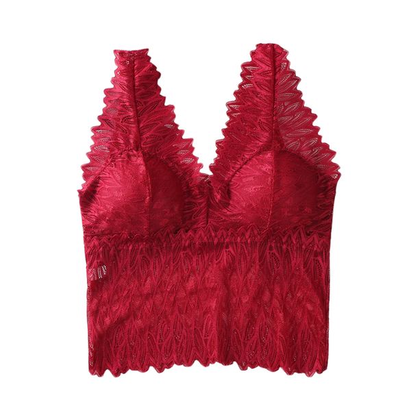 women's shapers summer women intimates camisoles sleeveless deep v-neck lace bralette hollow out solid color vest, Black;white
women's shapers summer women intimates camisoles sleeveless deep v-neck lace bralette hollow out solid color vest, Black;white