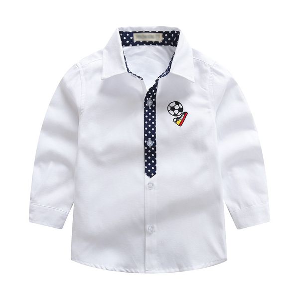 3-8y boys' shirts 2019 boys' long sleeve shirts spring and autumn children's wear children's tum-down collar, White;black
3-8y boys' shirts 2019 boys' long sleeve shirts spring and autumn children's wear children's tum-down collar, White;black