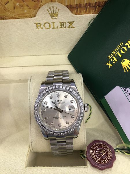 2021 original wooden box president 116518 day date just diamonds watch 41mm/36mm men stainless diamond bezel automatic male watche, Slivery;brown
2021 original wooden box president 116518 day date just diamonds watch 41mm/36mm men stainless diamond bezel automatic male watche, Slivery;brown