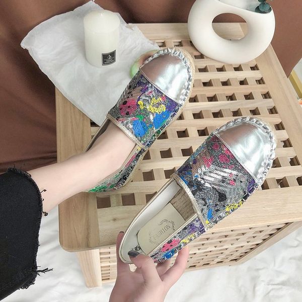 women casual canvas shoes cartoon linen girl espadrille fisherman shoes ladies flats plimsolls loafers driving sequins, Black
women casual canvas shoes cartoon linen girl espadrille fisherman shoes ladies flats plimsolls loafers driving sequins, Black