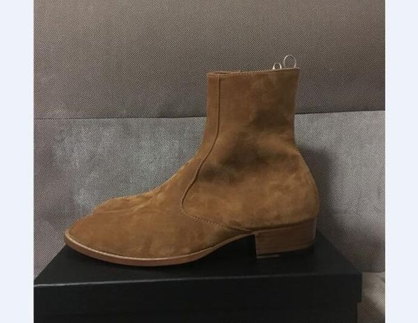 handmade mid beige slp man paris catwalk fashion suede leather jodhpur leather strap boots high persional genuine leather boots, Black
handmade mid beige slp man paris catwalk fashion suede leather jodhpur leather strap boots high persional genuine leather boots, Black