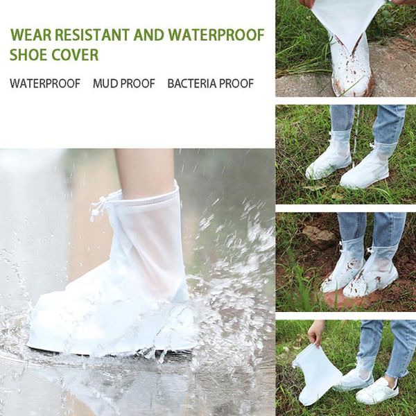 1pair waterproof protector shoes boot cover zipper rain shoe covers high-anti-slip rain shoes cases, White;pink
1pair waterproof protector shoes boot cover zipper rain shoe covers high-anti-slip rain shoes cases, White;pink