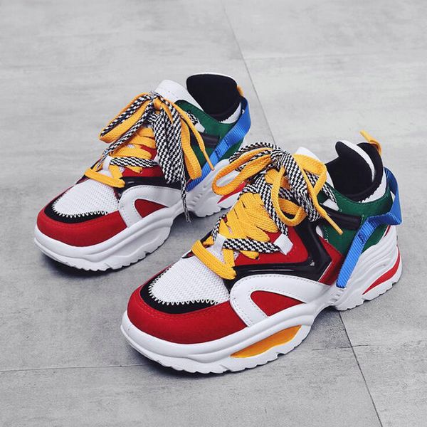 Big Size Women's Fashion Casual Thick Soled Female Lace-Up Platform sneaker shoes Lovers High Quality Sneakers Shoes
Big Size Women's Fashion Casual Thick Soled Female Lace-Up Platform sneaker shoes Lovers High Quality Sneakers Shoes
