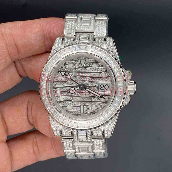 diamond watch iced out watch eta 2836 automatic bling bling watch men waterproof 904l stainless steel strap side of diamond, Slivery;brown
diamond watch iced out watch eta 2836 automatic bling bling watch men waterproof 904l stainless steel strap side of diamond, Slivery;brown
