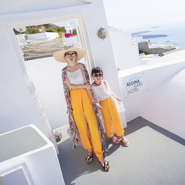 girls' summer dress 2020 new seaside holiday beach pants wide leg pants 9-point casual fashion parent-child female dress, Blue
girls' summer dress 2020 new seaside holiday beach pants wide leg pants 9-point casual fashion parent-child female dress, Blue