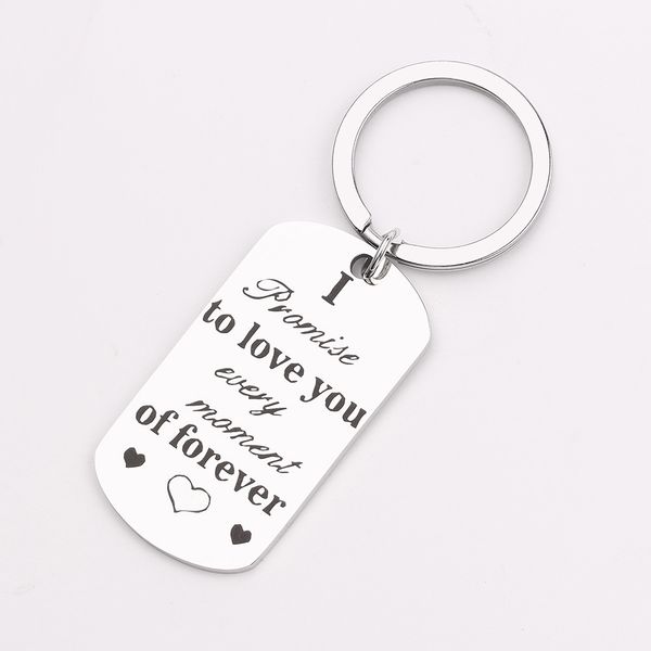 stainless steel wedding keychain i promise to love you every moment of forever hand stamped key ring fashion key fobs jewelry, Silver
stainless steel wedding keychain i promise to love you every moment of forever hand stamped key ring fashion key fobs jewelry, Silver