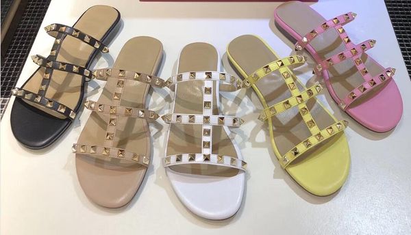 2019 sell women's flat rivet valen espadrilles shoes casual sandals leather flat slippers flip flop 35,36,37,38,39,40,41, Black
2019 sell women's flat rivet valen espadrilles shoes casual sandals leather flat slippers flip flop 35,36,37,38,39,40,41, Black