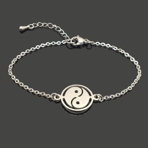 taiji stainless steel charm bracelet stainless steel yinyang taiji pendant chain bracelet for women girl, Golden;silver
taiji stainless steel charm bracelet stainless steel yinyang taiji pendant chain bracelet for women girl, Golden;silver