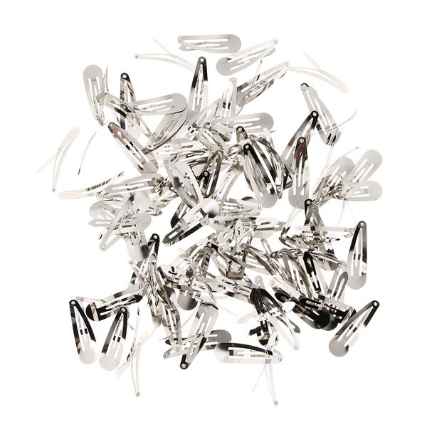 100pcs/pack baby kid silver tone metal prong snap hair clips bow findings accessories 50mm, Slivery;white
100pcs/pack baby kid silver tone metal prong snap hair clips bow findings accessories 50mm, Slivery;white