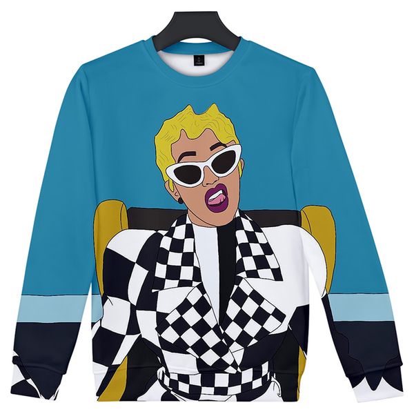 funny fashion rapper hip hop cardi b cartoon print 3d hoodies pullover men women capless sweatshirt casual long sleeve 3d hoodie, Black
funny fashion rapper hip hop cardi b cartoon print 3d hoodies pullover men women capless sweatshirt casual long sleeve 3d hoodie, Black