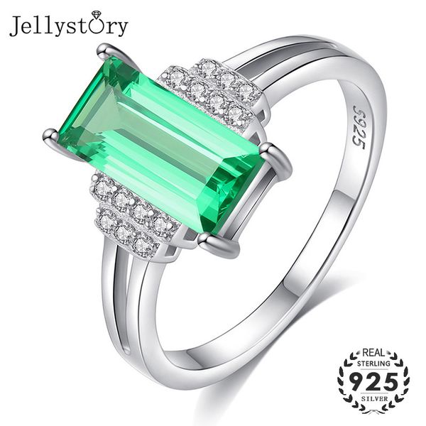 jellystory fashion elegant 925 sterling silver female ring rectangle emerald green gemstone rings for wedding party fine jewelry, Golden;silver
jellystory fashion elegant 925 sterling silver female ring rectangle emerald green gemstone rings for wedding party fine jewelry, Golden;silver