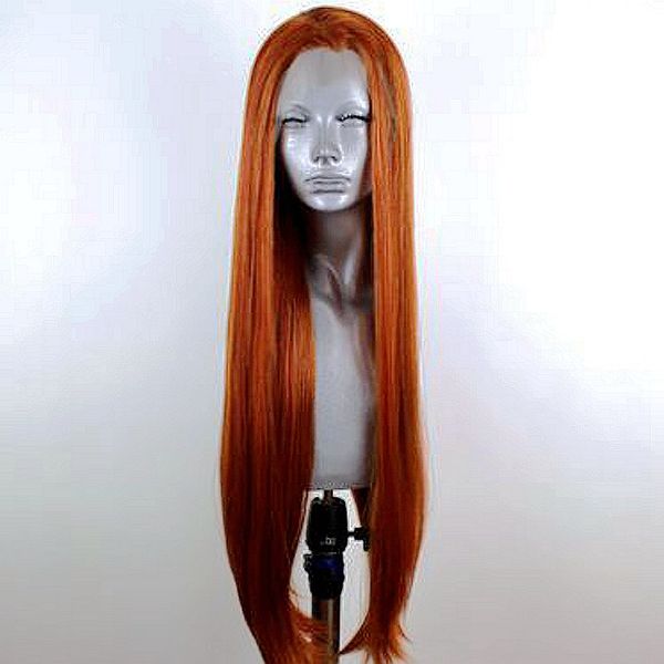 long straight synthetic dark auburn color wig glueless heat resistant cosplay lace front wig 180% density orange copper red wigs for women, Black
long straight synthetic dark auburn color wig glueless heat resistant cosplay lace front wig 180% density orange copper red wigs for women, Black
