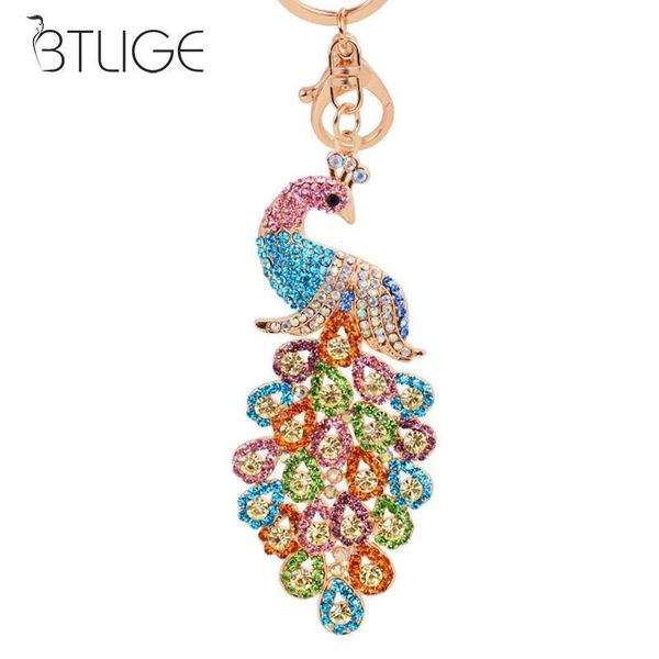 elegant peacock keychain peafowl peahen keyring rhinestone keychain bag pendant car key chain ring charm pendant, Silver 
elegant peacock keychain peafowl peahen keyring rhinestone keychain bag pendant car key chain ring charm pendant, Silver