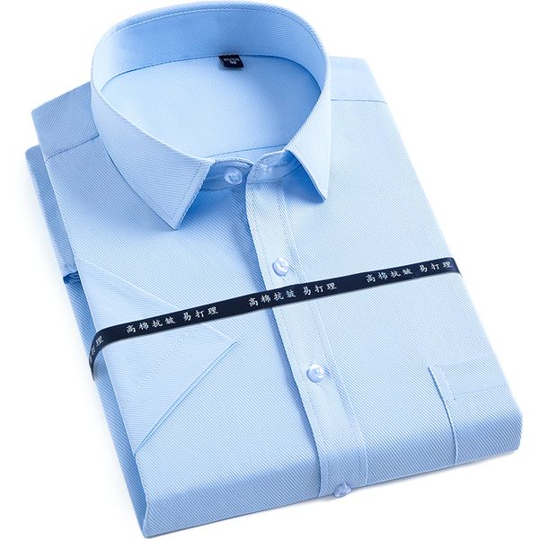 plus size 7xl men dress shirt short sleeve solid color work shirts mens social smart casual shirts male formal business shirt, White;black
plus size 7xl men dress shirt short sleeve solid color work shirts mens social smart casual shirts male formal business shirt, White;black