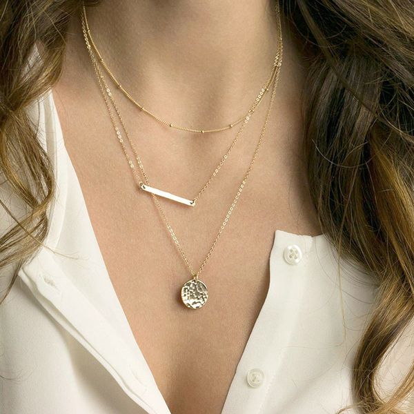 classic multi-layer necklace anti-allergy fashion necklace set for women romantic jewelry gift new arrival, Silver
classic multi-layer necklace anti-allergy fashion necklace set for women romantic jewelry gift new arrival, Silver