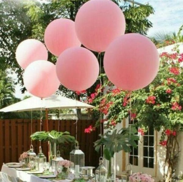 36 Inch 90cm Big Colorful Balloon Latex Balloons Wedding Decoration Inflatable Helium Air Balls Happy Birthday Party Balloons 18 Colors