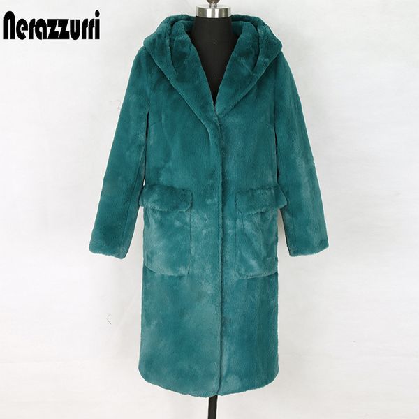 nerazzurri long hooded faux fur coat with pockets soft plus size parka women autumn winter womens fake fur jacket zipper hoodies, Black
nerazzurri long hooded faux fur coat with pockets soft plus size parka women autumn winter womens fake fur jacket zipper hoodies, Black