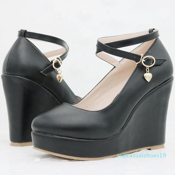 new fashion white black wedges women shoes platform pumps high heel round toe shoes spring autumn sandals wedding dress party casual t19 
new fashion white black wedges women shoes platform pumps high heel round toe shoes spring autumn sandals wedding dress party casual t19