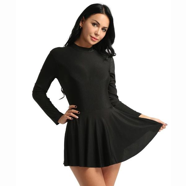 stage wear women long sleeve back zipper solid color gymnastics leotard ballet dancewear figure skating dress performance costume, Black;red
stage wear women long sleeve back zipper solid color gymnastics leotard ballet dancewear figure skating dress performance costume, Black;red
