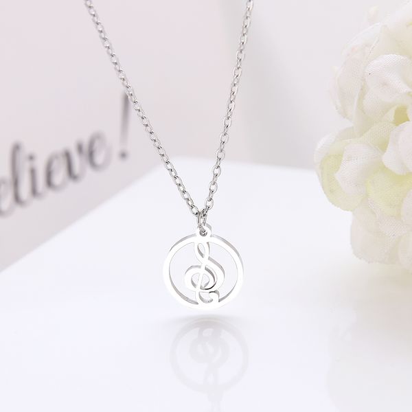 jewellery stainless steel necklaces treble and bass clef necklace round ladies infinity love charm pendant jewelry party trendy statement, Silver
jewellery stainless steel necklaces treble and bass clef necklace round ladies infinity love charm pendant jewelry party trendy statement, Silver