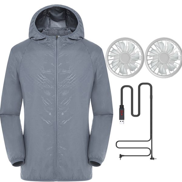 men women sun protection breathable air conditioning coat waterproof usb gift summer three gear with cooling fan zipper sports, Blue;black
men women sun protection breathable air conditioning coat waterproof usb gift summer three gear with cooling fan zipper sports, Blue;black