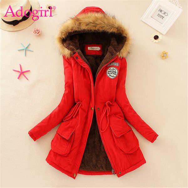 adogirl plus size s-3xl women hooded parkas with faux fur warm winter wool blends jacket cotton coat thick casual outerwear, Tan;black
adogirl plus size s-3xl women hooded parkas with faux fur warm winter wool blends jacket cotton coat thick casual outerwear, Tan;black