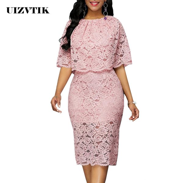 autumn winter dress women 2019 elegant hollow out pink lace dress casual plus size slim office pencil bodycon dresses 5xl, Black;pink
autumn winter dress women 2019 elegant hollow out pink lace dress casual plus size slim office pencil bodycon dresses 5xl, Black;pink