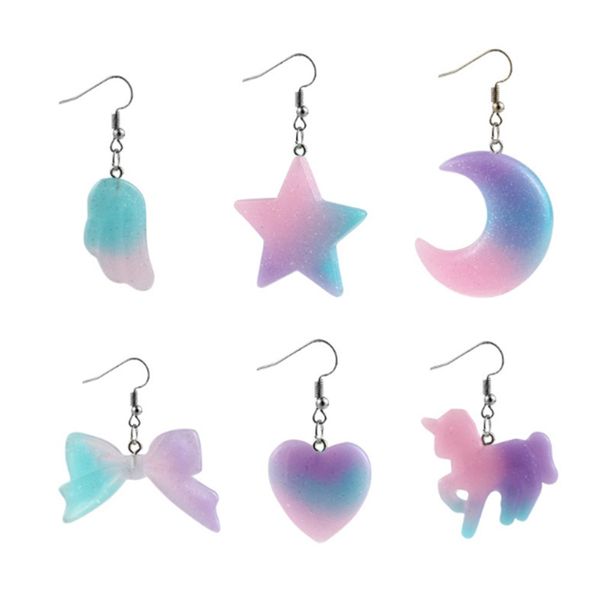 new design trendy resin earrings glitter pentagram star drop earrings for woman girls summer chic jewelry 52mm x 38mm, 1 pair, Silver
new design trendy resin earrings glitter pentagram star drop earrings for woman girls summer chic jewelry 52mm x 38mm, 1 pair, Silver