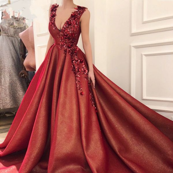 burgundy prom dresses 2020 a-line deep v-neck flowers beaded islamic dubai saudi arabic long evening gowns, Black
burgundy prom dresses 2020 a-line deep v-neck flowers beaded islamic dubai saudi arabic long evening gowns, Black