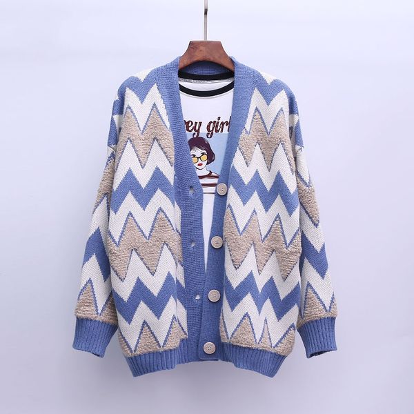 women's knits & tees v-neck warm winter knit cardigan women coat sweters invierno 2021 loose outerwear striped knitted, White
women's knits & tees v-neck warm winter knit cardigan women coat sweters invierno 2021 loose outerwear striped knitted, White