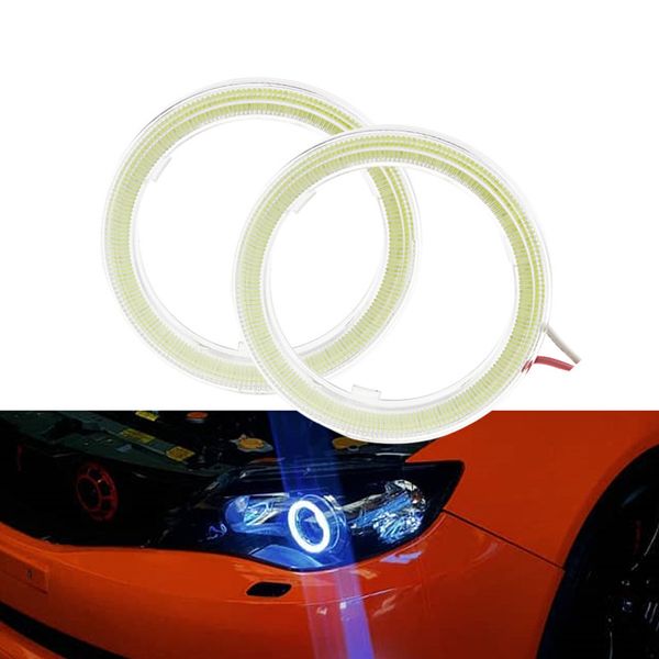 

1 pair car angel eyes led car halo ring lights led angel eyes headlight for auto moto moped scooter motorcycle dc 12v 3w