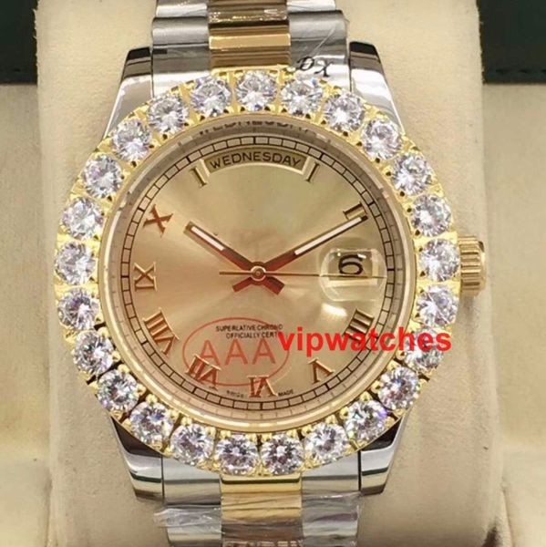new arrivals diamond mens dial stainless steel day date men automatic mechanical fashion sport reloj watches wristwatches, Slivery;brown
new arrivals diamond mens dial stainless steel day date men automatic mechanical fashion sport reloj watches wristwatches, Slivery;brown