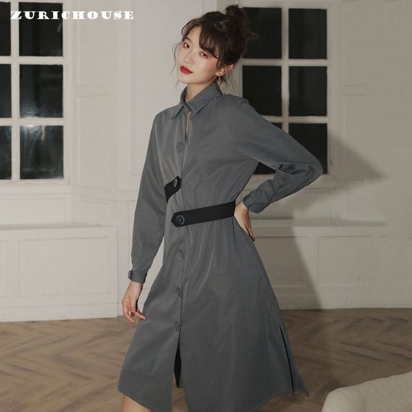 zurichouse new long coat woman fashion single-breasted lace-up design windbreaker coat 2020 korean loose fit spring trench women, Tan;black
zurichouse new long coat woman fashion single-breasted lace-up design windbreaker coat 2020 korean loose fit spring trench women, Tan;black