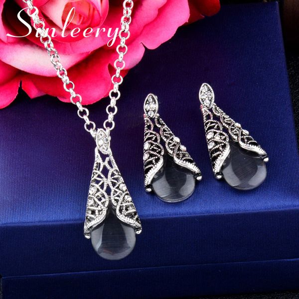 sinleery vintage wedding jewelry set for women antique silver color opal waterdrop necklace and earring sets 4 colors tz065 ssb
sinleery vintage wedding jewelry set for women antique silver color opal waterdrop necklace and earring sets 4 colors tz065 ssb