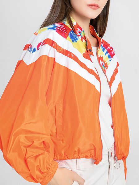 spring thin women's jackets casual multicolor print coat zipper pocket female long sleeve outwear clothes short bomber jacket #3, Black;brown
spring thin women's jackets casual multicolor print coat zipper pocket female long sleeve outwear clothes short bomber jacket #3, Black;brown