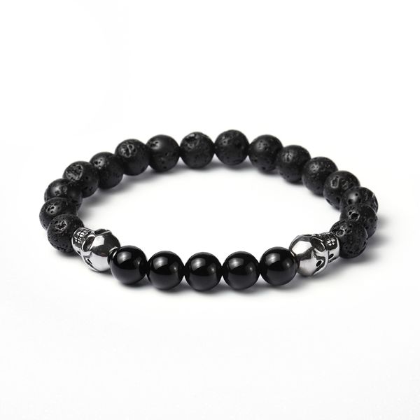 fashion handmade lava stone black onyx bracelets stainless steel skull men bracelet jewelry gift
fashion handmade lava stone black onyx bracelets stainless steel skull men bracelet jewelry gift