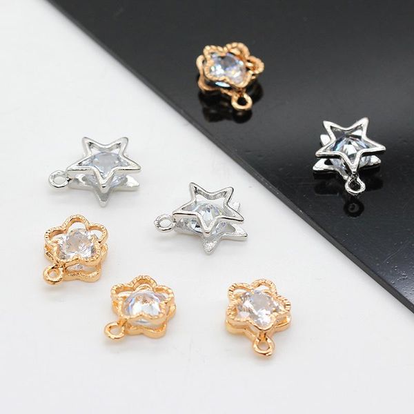 10p clear zircon gold silver plated copper geometric crystal beads pendants necklace bracelets earrings jewelry women beaded diy fejun
10p clear zircon gold silver plated copper geometric crystal beads pendants necklace bracelets earrings jewelry women beaded diy fejun