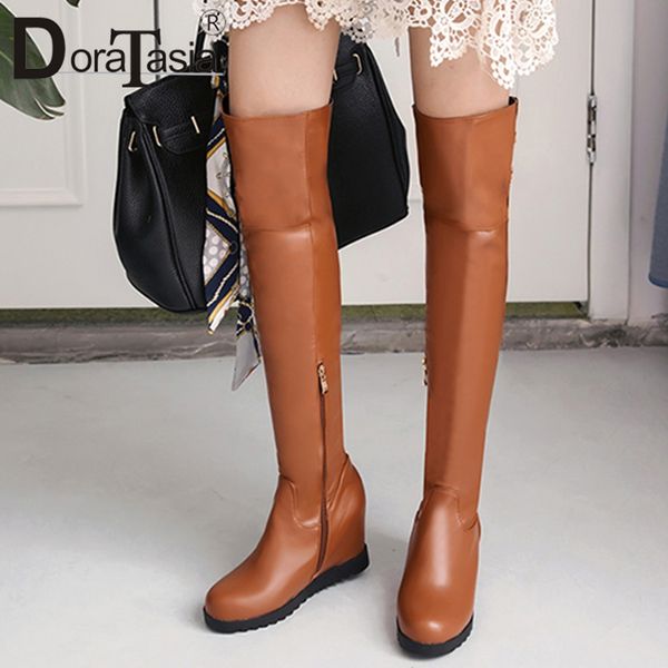 doratasia szie 34-43 ladies height increasing over the knee boots platform thigh high boots women 2019 high heels shoes woman, Black
doratasia szie 34-43 ladies height increasing over the knee boots platform thigh high boots women 2019 high heels shoes woman, Black