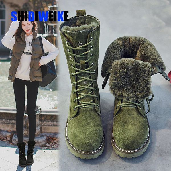 genuine leather snow boots woman winter boots 2019 winter women's shoes pig split ladies platform booties g888 t200106, Black
genuine leather snow boots woman winter boots 2019 winter women's shoes pig split ladies platform booties g888 t200106, Black