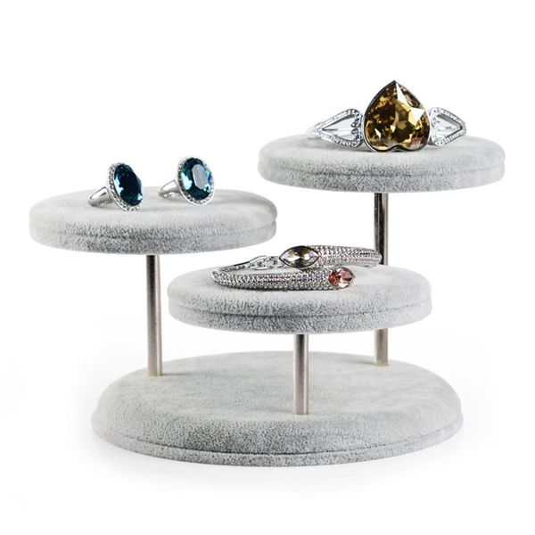 creative velvet 3-tier round jewelry towers display stand organizer rack holder, Pink;blue
creative velvet 3-tier round jewelry towers display stand organizer rack holder, Pink;blue