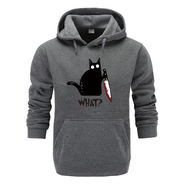 cat what hoodie murderous cat with knife funny halloween gift hooded sweatshirt men's hooded pullover for men streetwear, Black
cat what hoodie murderous cat with knife funny halloween gift hooded sweatshirt men's hooded pullover for men streetwear, Black