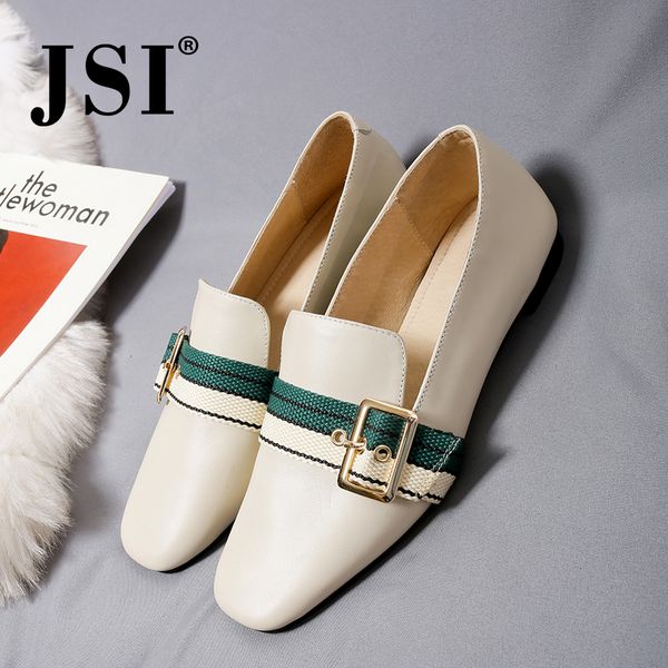 jsi women shoes square heel slip-on genuine leather ladies flats casual shallow loafers buckle spring autumn women shoes jo352, Black
jsi women shoes square heel slip-on genuine leather ladies flats casual shallow loafers buckle spring autumn women shoes jo352, Black