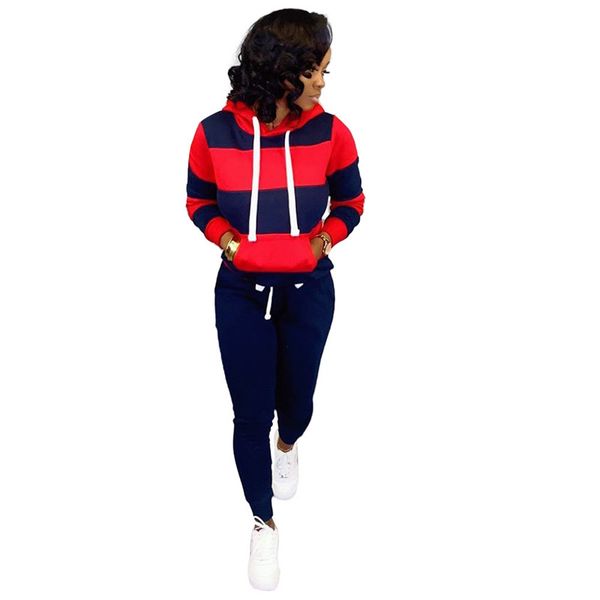 panelled womens hooded tracksuits casual loose female striped printed sports set fashion designer ladies 2pcs set, Gray
panelled womens hooded tracksuits casual loose female striped printed sports set fashion designer ladies 2pcs set, Gray