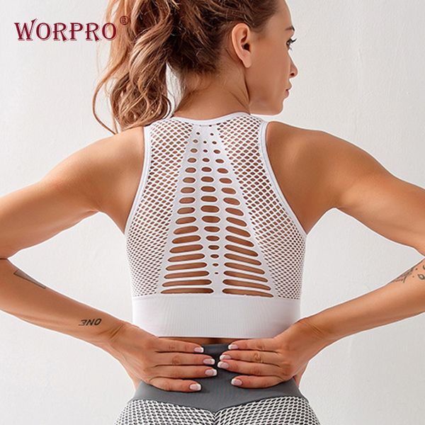 gym clothing mesh sports bra for fitness yoga running white breathable push up brassiere padded front, White;black
gym clothing mesh sports bra for fitness yoga running white breathable push up brassiere padded front, White;black